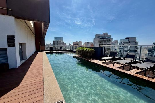 Área comum de apartamento à venda com 2 quartos, 70m² em Jardins, São Paulo