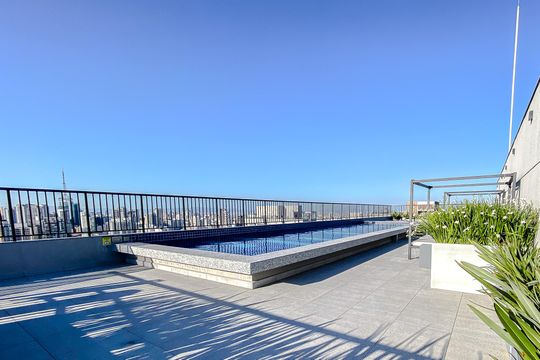 Área comum - Piscina de kitnet/studio para alugar com 1 quarto, 32m² em Vila Mariana, São Paulo