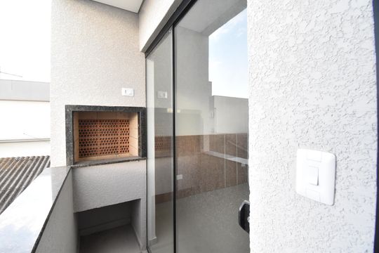 Sacada com Churrasqueira de kitnet/studio para alugar com 1 quarto, 33m² em Cajuru, Curitiba