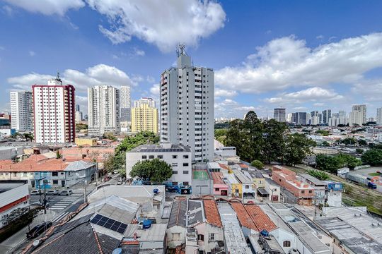 Vista da Sala de apartamento para alugar com 1 quarto, 55m² em Tatuapé, São Paulo