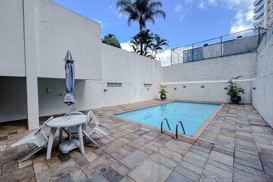Área comum - Piscina de apartamento para alugar com 1 quarto, 55m² em Tatuapé, São Paulo