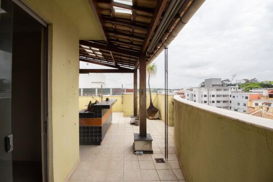 Àrea da Cobertura - Espaço Gourmet de apartamento à venda com 4 quartos, 150m² em Paquetá, Belo Horizonte