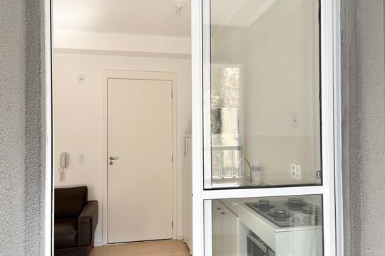 Varanda da Sala de apartamento para alugar com 2 quartos, 30m² em Vila Pereira Barreto, São Paulo