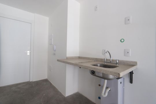 Detalhe Cozinha de kitnet/studio à venda com 1 quarto, 26m² em Jardim Independência (são Paulo), São Paulo