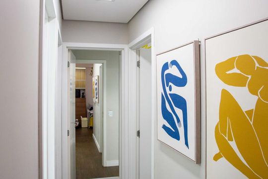 Corredor de apartamento à venda com 3 quartos, 69m² em Centro, Diadema