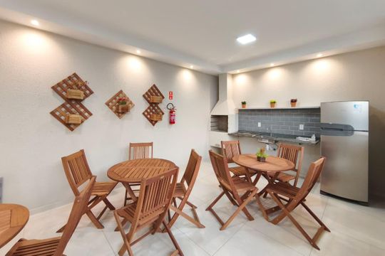 Área comum - Churrasqueira de apartamento à venda com 2 quartos, 53m² em Residencial Bela Aliança, Campinas