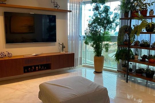 Sala de apartamento à venda com 3 quartos, 123m² em Barra da Tijuca, Rio de Janeiro