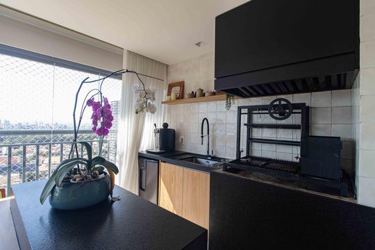 Churrasqueira da Varanda de apartamento à venda com 3 quartos, 132m² em Ipiranga, São Paulo