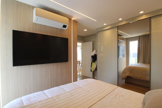 Suíte de apartamento à venda com 2 quartos, 82m² em Barra Olímpica, Rio de Janeiro