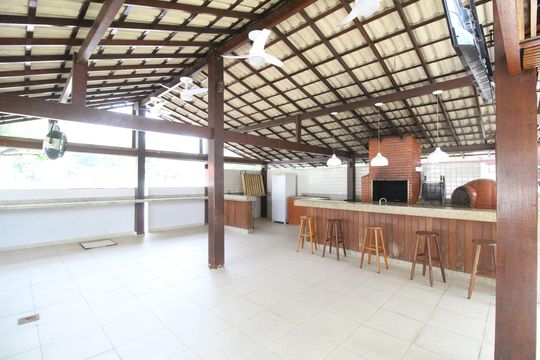 Área comum - Churrasqueira de apartamento para alugar com 3 quartos, 70m² em Barra da Tijuca, Rio de Janeiro
