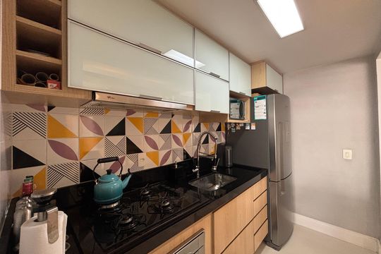 Cozinha de apartamento à venda com 2 quartos, 89m² em Sumaré, São Paulo