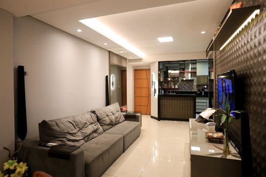 Sala de apartamento à venda com 3 quartos, 120m² em Pirajá, Belo Horizonte
