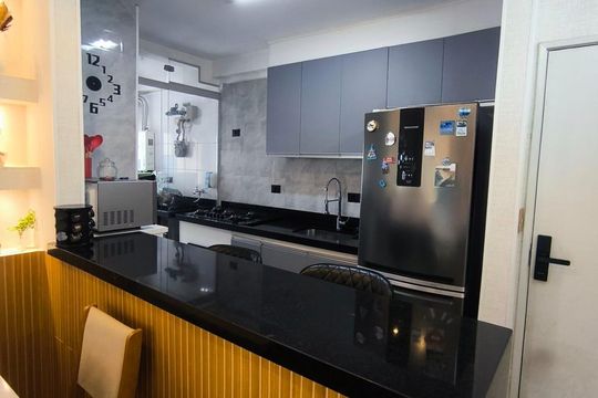 Cozinha de apartamento à venda com 3 quartos, 70m² em Taboão, São Bernardo do Campo