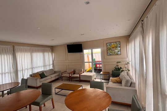 Área comum - Churrasqueira de apartamento para alugar com 2 quartos, 48m² em Lajeado, Cotia