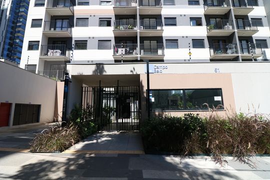 Fachada de apartamento para alugar com 1 quarto, 29m² em Campo Belo, São Paulo