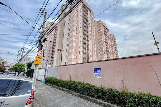 Fachada com Plaquinha de apartamento à venda com 2 quartos, 54m² em Chácara Califórnia, São Paulo