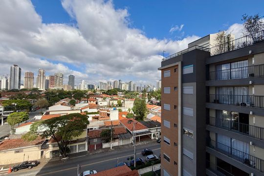 Vista  de kitnet/studio para alugar com 1 quarto, 24m² em Vila Cordeiro, São Paulo