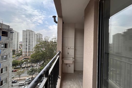 Varanda da Sala de apartamento para alugar com 2 quartos, 39m² em Usina Piratininga, São Paulo