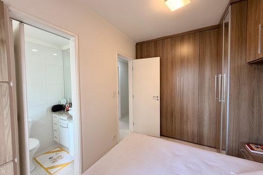 Suíte de apartamento à venda com 3 quartos, 72m² em Jardim Tamoio, Jundiaí