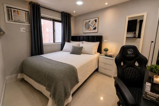 Quarto de apartamento à venda com 3 quartos, 100m² em Barra da Tijuca, Rio de Janeiro