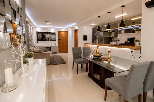 Sala de apartamento à venda com 3 quartos, 100m² em Barra da Tijuca, Rio de Janeiro