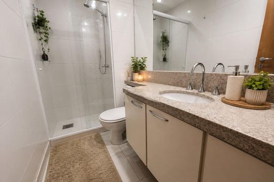 Banheiro de apartamento à venda com 3 quartos, 100m² em Barra da Tijuca, Rio de Janeiro