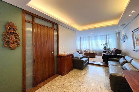 Sala de Jantar de apartamento à venda com 5 quartos, 165m² em Lourdes, Belo Horizonte