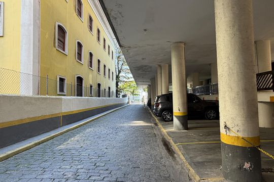Área comum de apartamento para alugar com 1 quarto, 40m² em Embaré, Santos