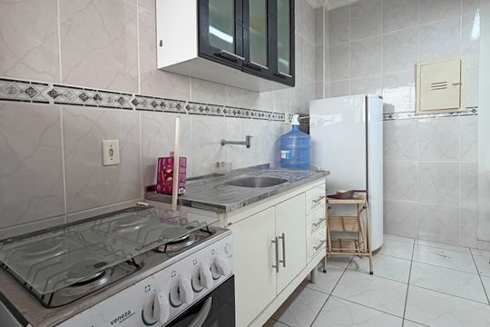 Cozinha e Área de Serviço de apartamento para alugar com 1 quarto, 40m² em Embaré, Santos