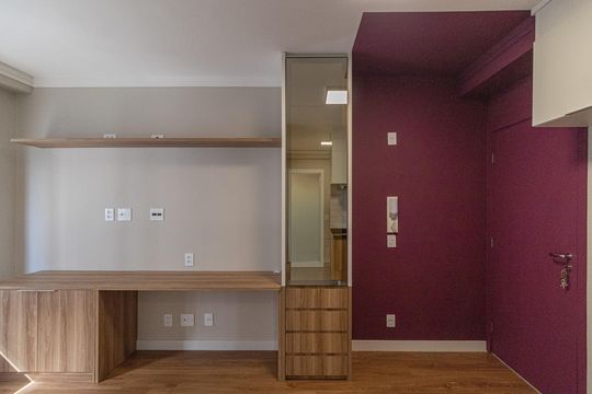 Sala e Cozinha de apartamento para alugar com 2 quartos, 42m² em Vila Guilhermina, São Paulo