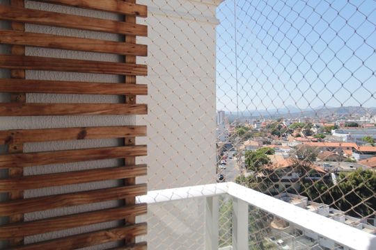 Varanda da Sala de apartamento à venda com 2 quartos, 56m² em Planalto, Belo Horizonte