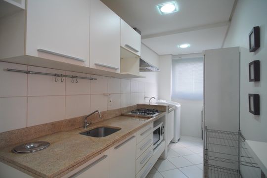Cozinha de apartamento à venda com 2 quartos, 57m² em Centro, Novo Hamburgo