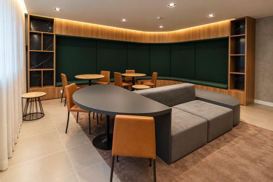 Área comum de kitnet/studio à venda com 1 quarto, 21m² em Bela Vista, São Paulo
