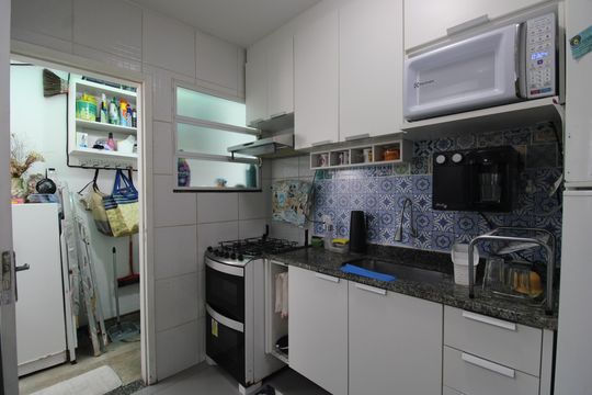 Cozinha de casa para alugar com 2 quartos, 65m² em Jacarepaguá, Rio de Janeiro