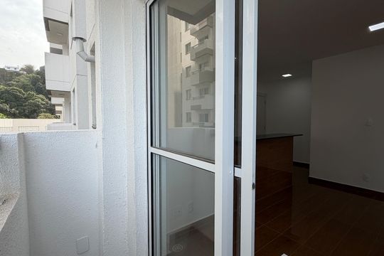 Varanda da Sala de apartamento para alugar com 2 quartos, 42m² em Jabaquara, Santos