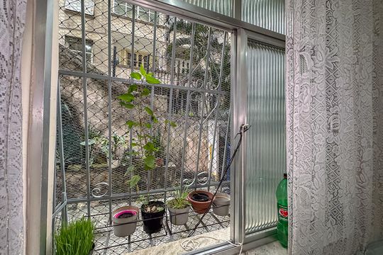 Vista da sala de apartamento à venda com 1 quarto, 43m² em Glória, Rio de Janeiro