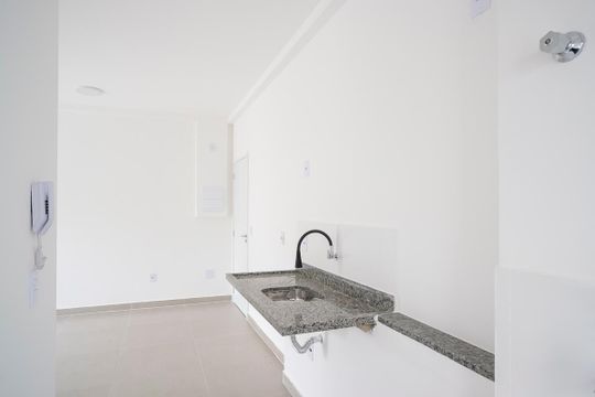 Cozinha de apartamento para alugar com 2 quartos, 44m² em Nova Gerti, São Caetano do Sul