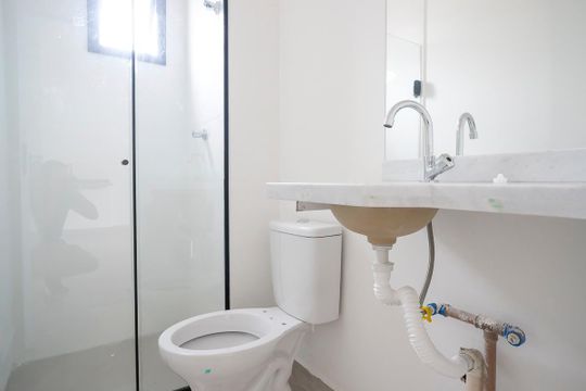 Banheiro de apartamento para alugar com 2 quartos, 44m² em Nova Gerti, São Caetano do Sul