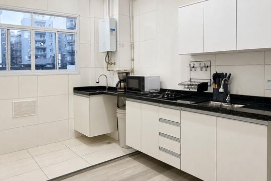 Cozinha de apartamento para alugar com 1 quarto, 43m² em Santo Cristo, Rio de Janeiro