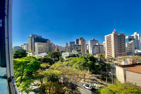 Vista de apartamento à venda com 3 quartos, 103m² em Funcionários, Belo Horizonte