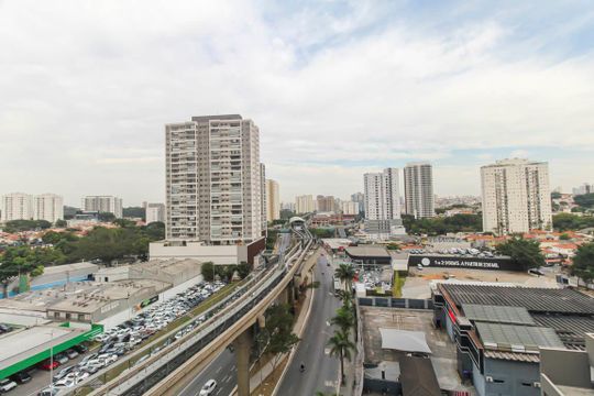 Varanda da Sala de apartamento para alugar com 1 quarto, 30m² em Vila Graciosa, São Paulo