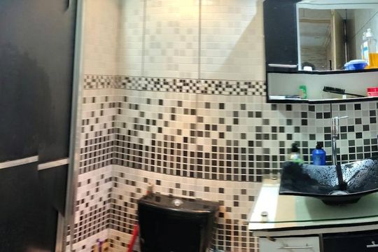 Banheiro de apartamento à venda com 2 quartos, 38m² em Jardim Marilu, São Paulo