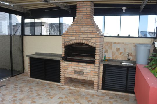 Área comum - Churrasqueira de apartamento para alugar com 3 quartos, 92m² em Santa Paula, São Caetano do Sul