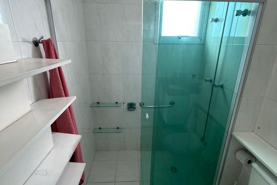 Suíte Banheiro  de apartamento para alugar com 1 quarto, 120m² em Vila Caminho do Mar, São Bernardo do Campo