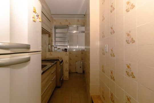 Sala/Cozinha de apartamento para alugar com 1 quarto, 65m² em Centro Histórico, Porto Alegre