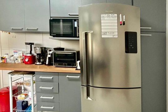 Cozinha de apartamento à venda com 3 quartos, 126m² em Indianópolis, São Paulo