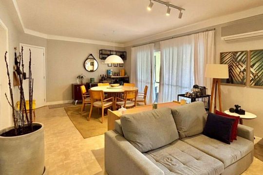 Sala de apartamento à venda com 3 quartos, 126m² em Indianópolis, São Paulo