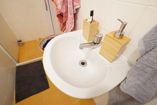Banheiro de apartamento à venda com 3 quartos, 96m² em Vila Clementino, São Paulo