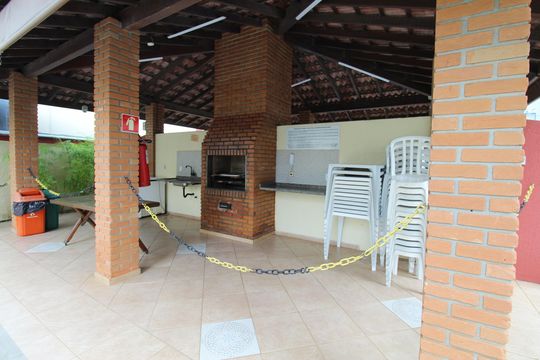 Área comum - Churrasqueira de apartamento para alugar com 3 quartos, 64m² em Conjunto Residencial Trinta E Um de Marco, São José dos Campos