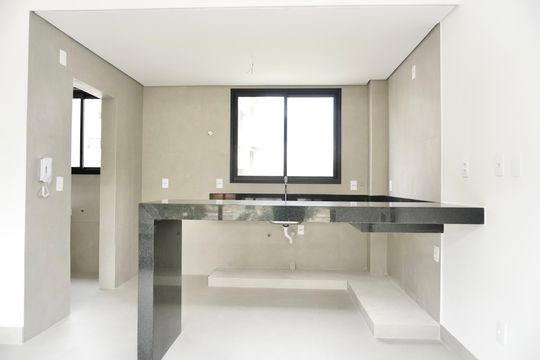 Cozinha e Área de Serviço de apartamento à venda com 3 quartos, 184m² em Luxemburgo, Belo Horizonte